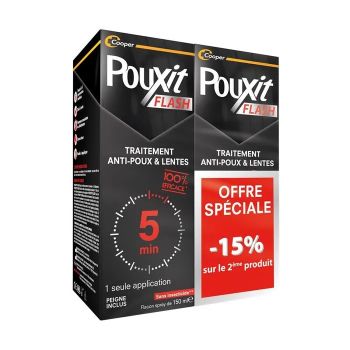Spray Flash Traitement anti-poux et lentes Pouxit
