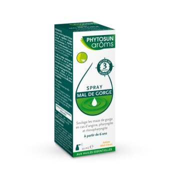 Spray mal de gorge Phytosun Arôms - flacon de 20 ml