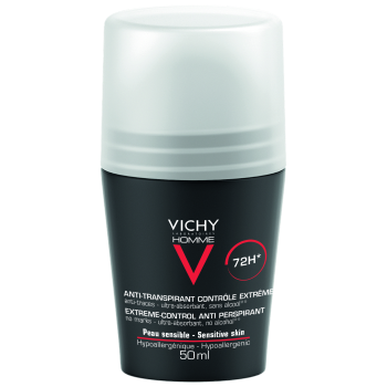 Déodorant anti-transpirant 72h peau sensible Vichy homme