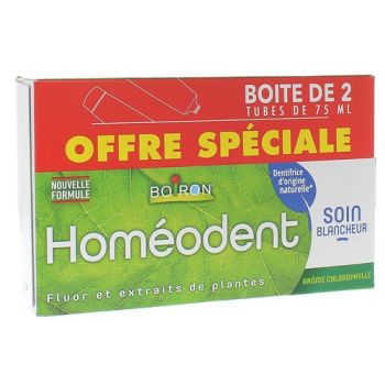 Homéodent soin blancheur goût chlorophylle Boiron