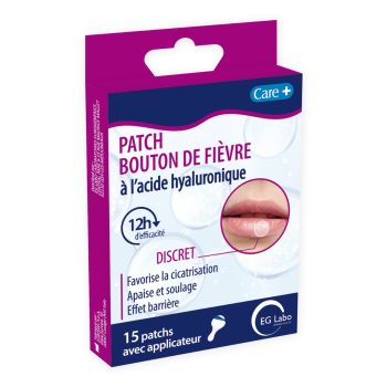 Care+ Patch boutons de fièvre EG Labo - boîte de 15 patchs