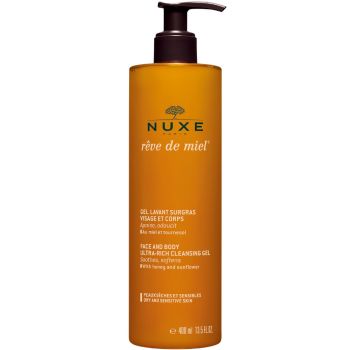 Rêve de miel gel lavant surgras visage et corps Nuxe