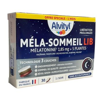 Méla-sommeil Lib Alvityl - boite de 30 comprimés