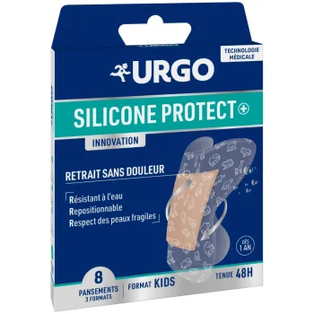 Silicone protect innovation pansements format kids Urgo - boite de 8 pansements