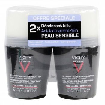 Déodorant anti-transpirant 48h peau sensible Vichy homme