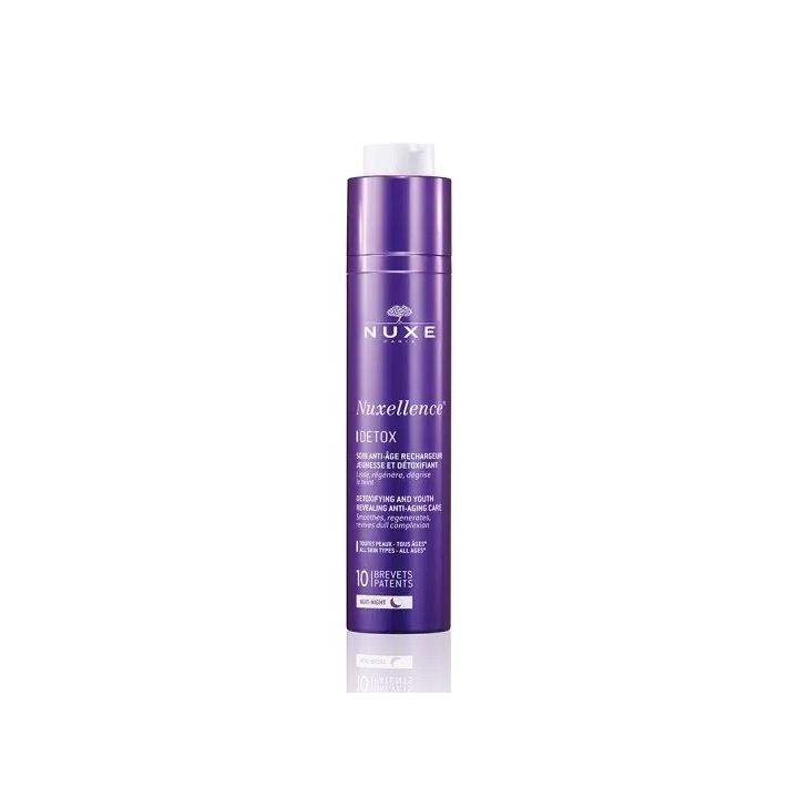 Nuxellence Détox soin nuit anti-âge Nuxe - flacon pompe de 50ml