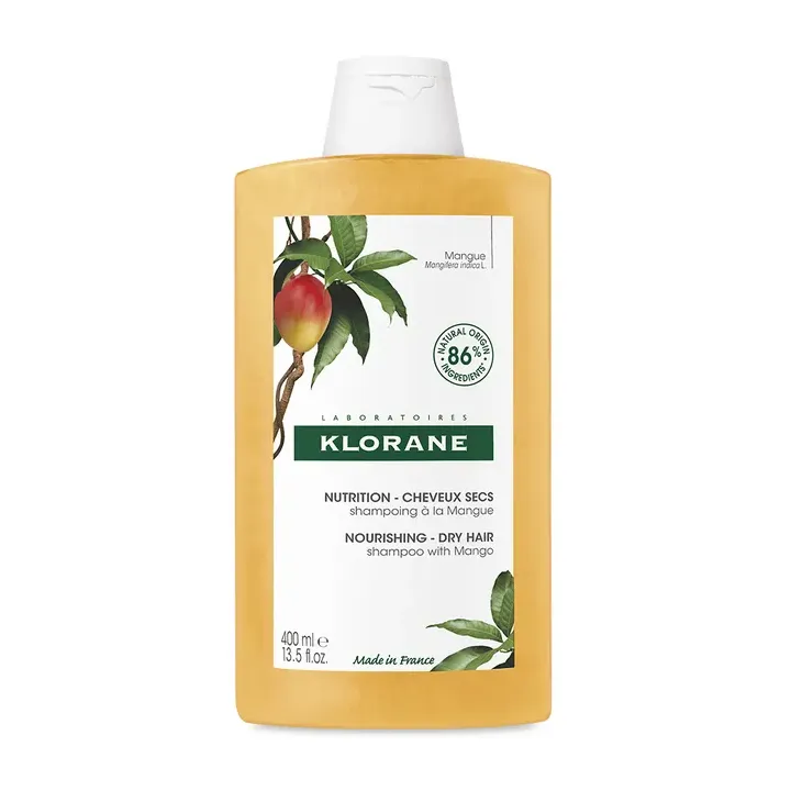 Shampoing nutrition à la mangue pour cheveux secs Klorane