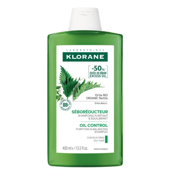 Shampoing séborégulateur cheveux gras à l'Ortie bio Klorane