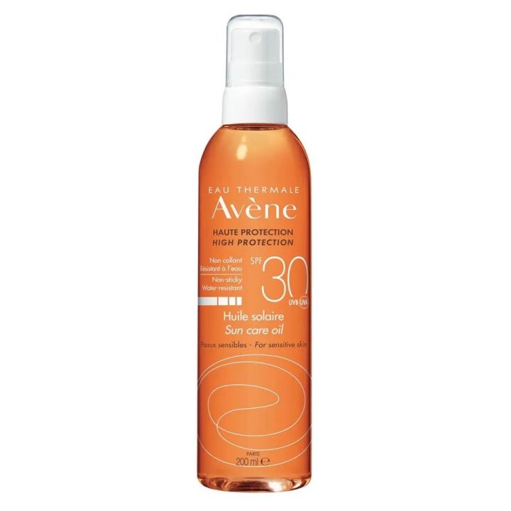 Huile solaire fini satiné SPF30 Avène - spray de 200ml