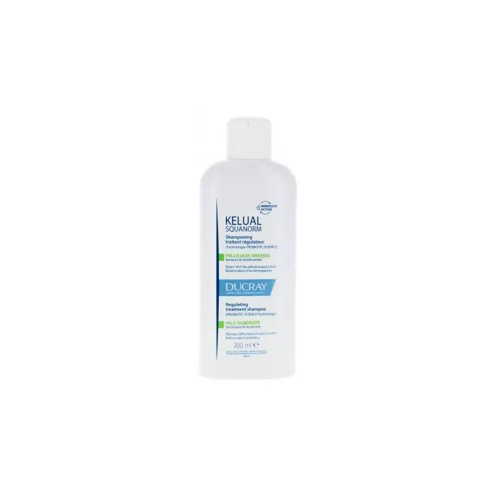 Squanorm shampooing traitant régulateur pellicules grasses Ducray - flacon 200ml