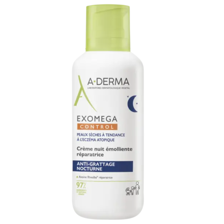 Exomega Control crème nuit émolliente réparatrice A-Derma