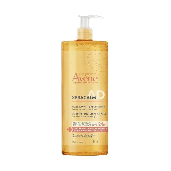 XeraCalm A.D Huile lavante relipidante Avène - flacon-pompe de 1L