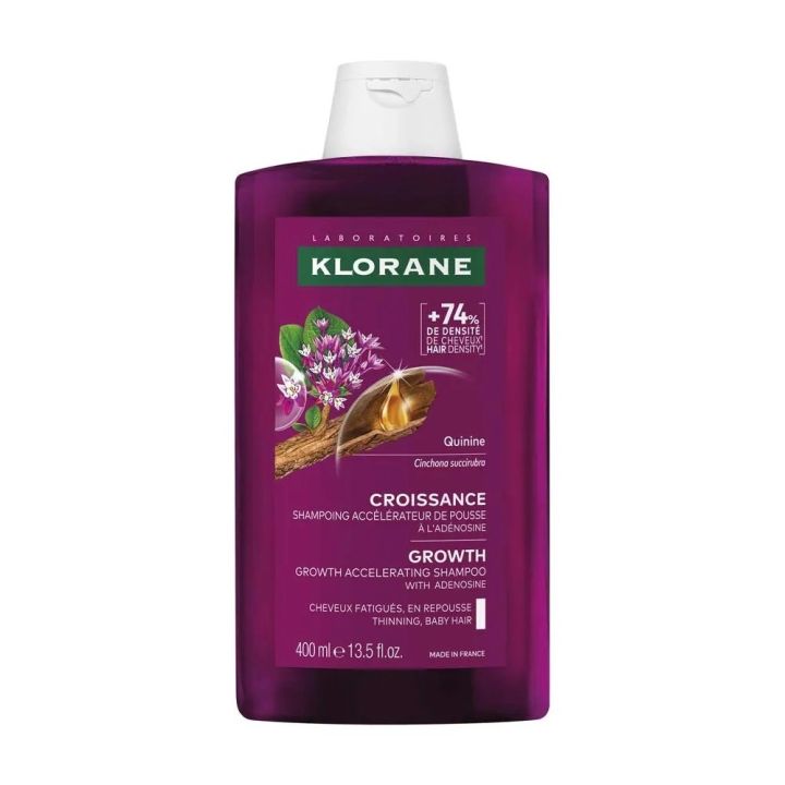 Quinine croissance shampoing accélérateur de pousse Klorane