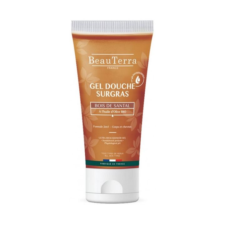 Gel douche surgras bois de santal Beauterra