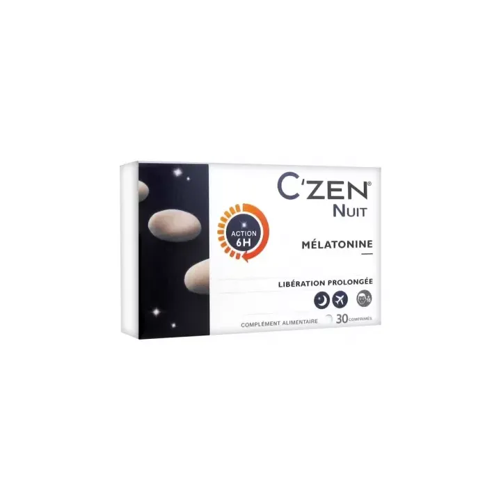 C'Zen Nuit mélatonine Bausch lomb - boite de 30 comprimés