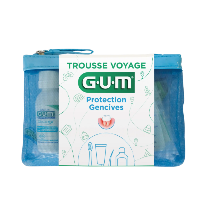 Kit voyage gencives fragilisées Gum - trousse de 4 produits