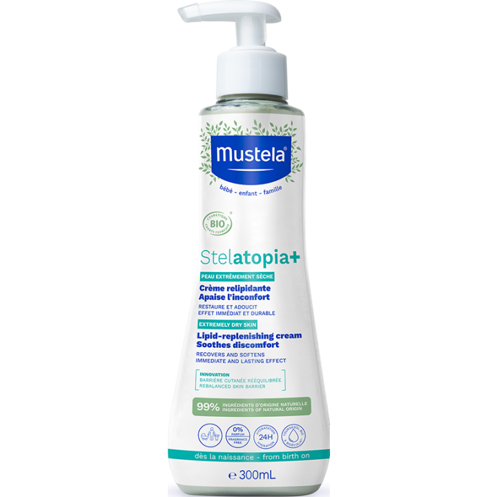 Stelatopia+ Crème relipidante anti-grattage bio Mustela
