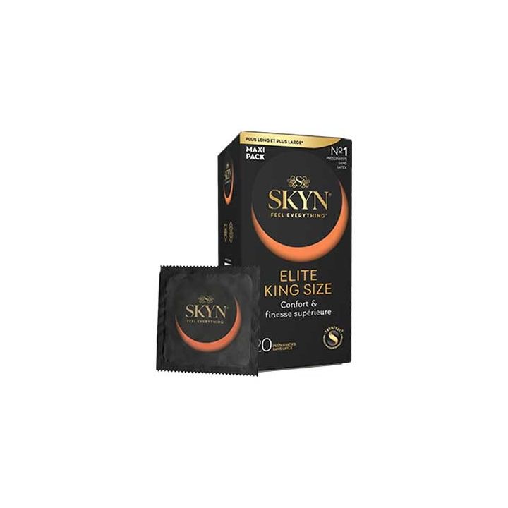 Skyn Préservatifs Elite King Size Manix - boîte de 20 préservatifs