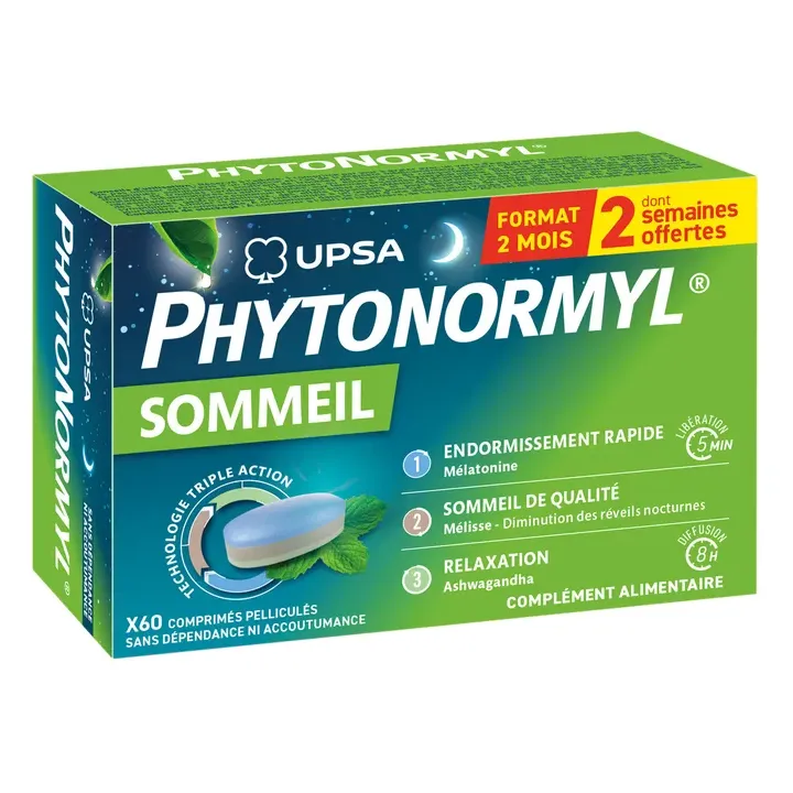 Phytonormyl Sommeil Upsa - boite de 60 comprimés offre spéciale
