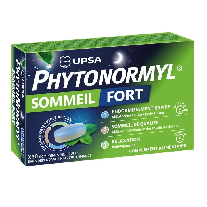 Phytonormyl Sommeil fort Upsa - boite de 30 comprimés