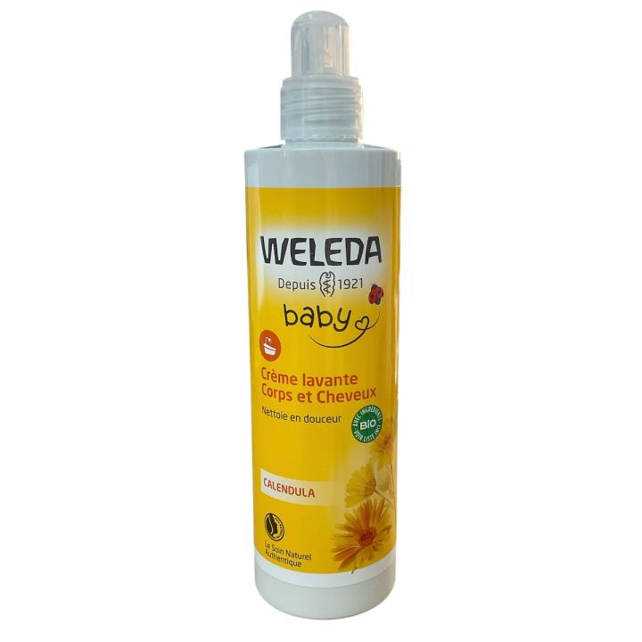 Crème lavante corps et cheveux Calendula Weleda bébé