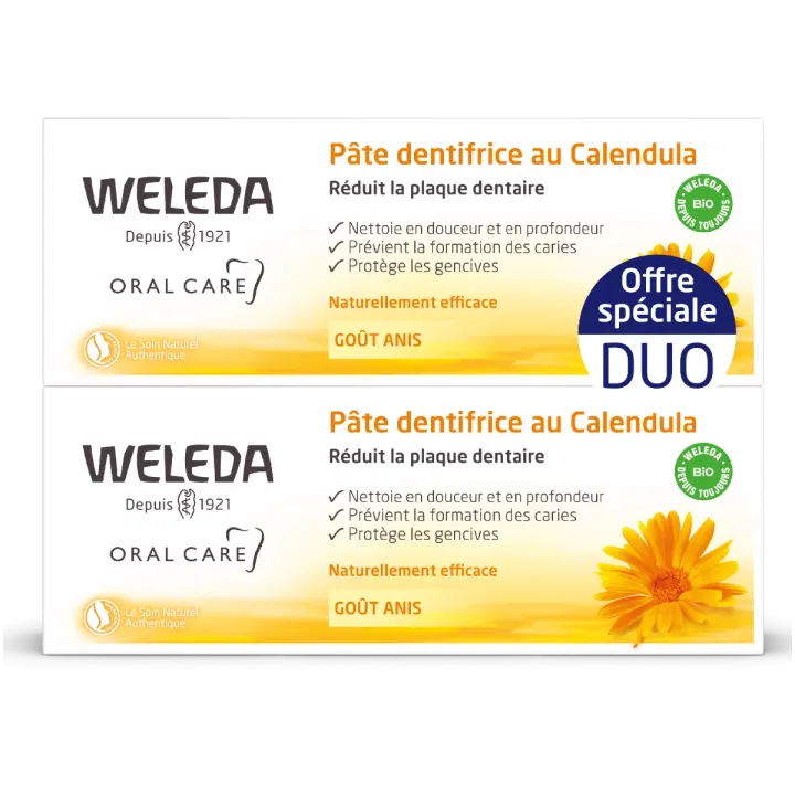Pâte dentifrice au calendula Weleda