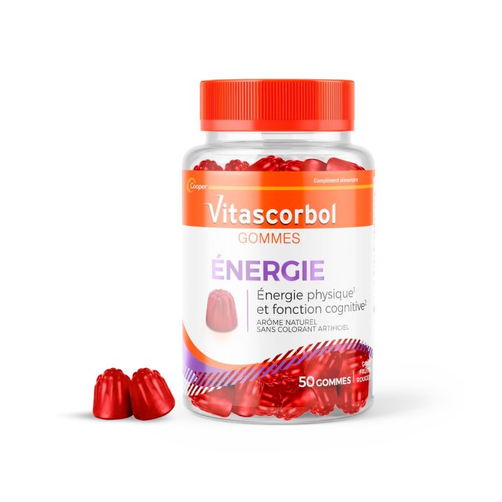 Vitascorbol Gommes énergie Cooper - pot de 50 gommes