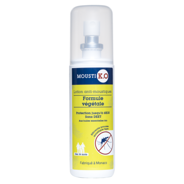 Mousti K.O lotion anti-moustiques formule végétale Marque Verte - spray de 75ml