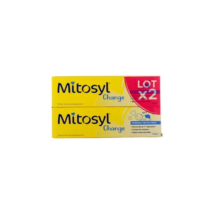 Pommade protectrice de change bébé Mitosyl - lot de 2 tubes de 100g