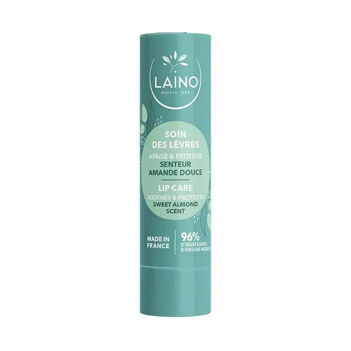Soin des lèvres parfum amande douce Laino - stick de 4g