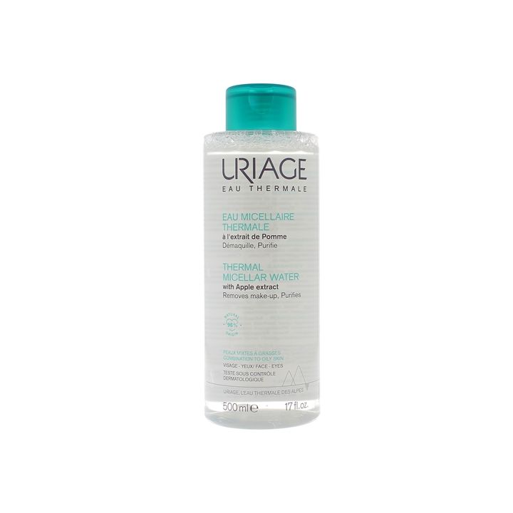 Eau micellaire thermale peaux mixtes à grasses Uriage - flacon de 500 ml