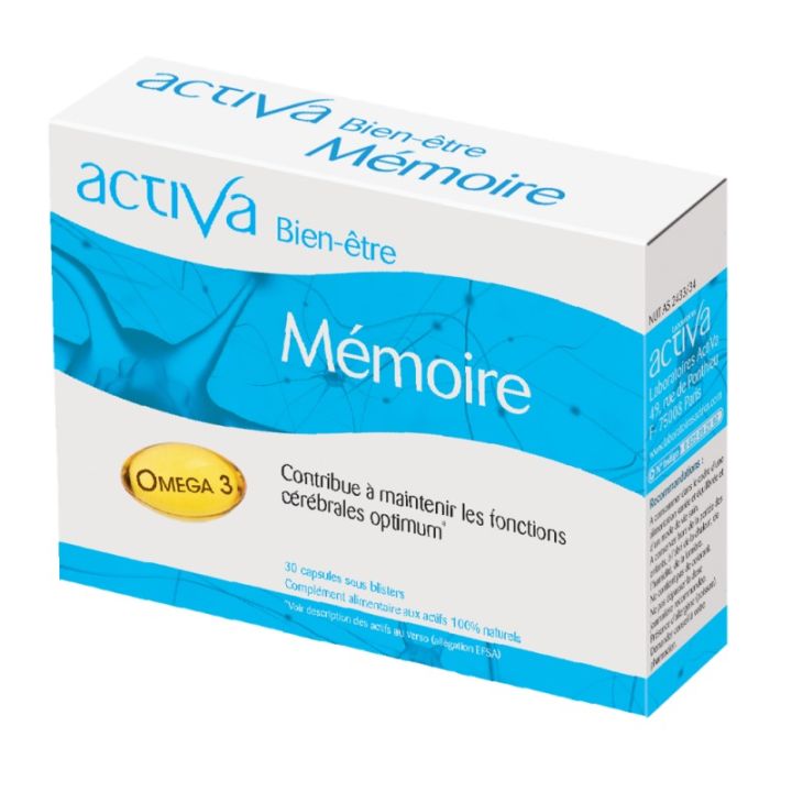Activa bien-être mémoire - boîte de 30 gélules