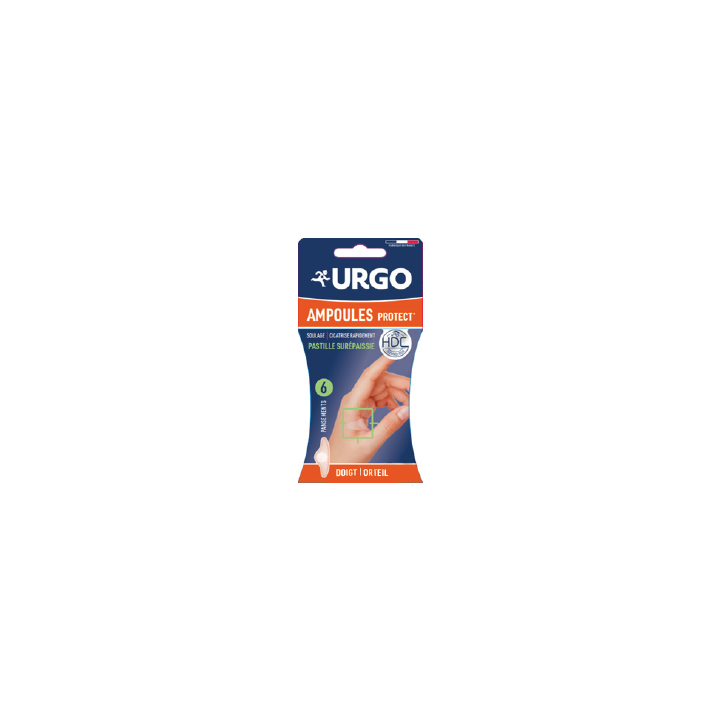 Pansements ampoules doigt et orteil petit format Urgo - 6 pansements hydrocolloïdes