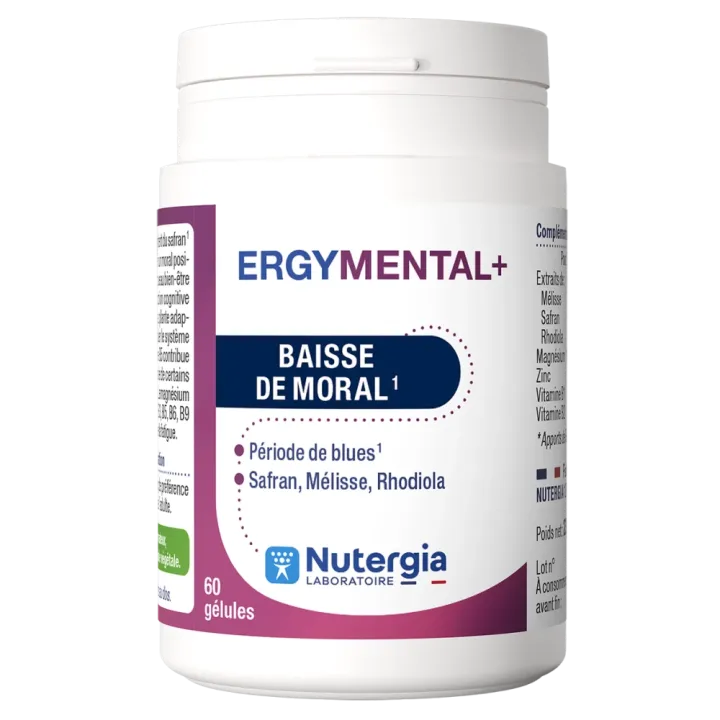 Ergymental baisse de moral Nutergia - pot de 60 gélules 