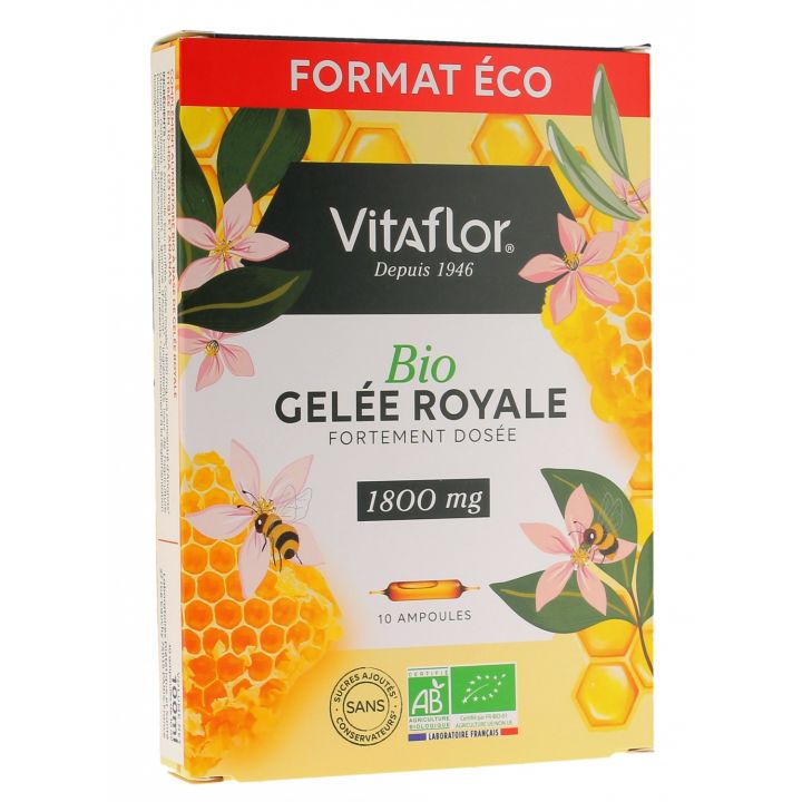 Gelée royale bio 1800mg Vitaflor