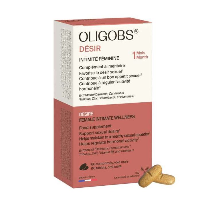 Oligobs désir intimité féminine Laboratoire CCD - boîte de 60 comprimés