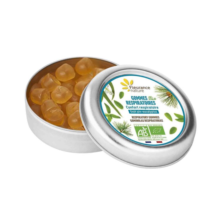 Gommes respiratoires bio Fleurance nature - boîte de 35g