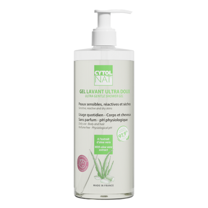 Gel lavant ultra doux Cytolnat - flacon-pompe de 500ml