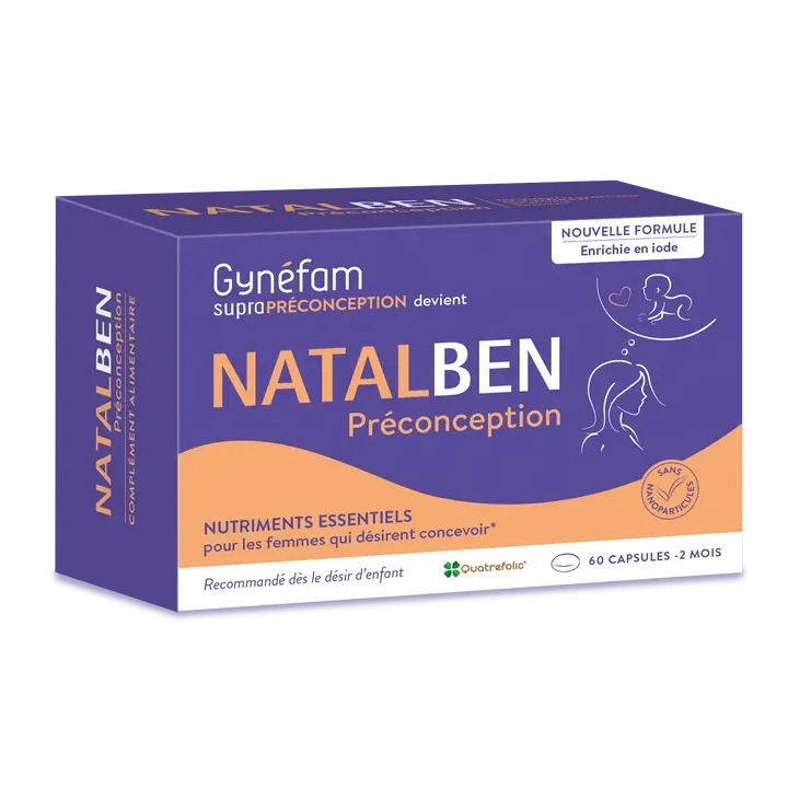 Natalben Préconception laboratoire Effik - boîte de 60 capsules