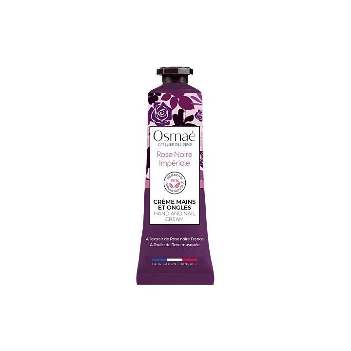 Rose noire impériale Crème mains et ongles Osmaé - tube de 30ml