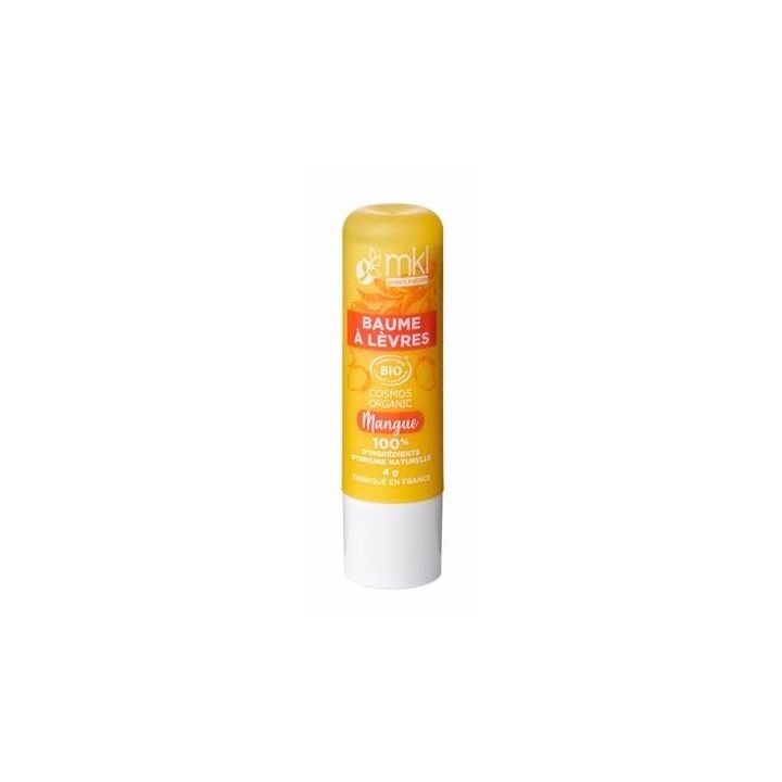 Baume à lèvres bio Mangue MKL Green Nature - 1 stick de 4g
