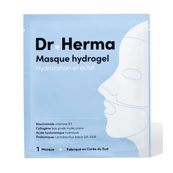 Masque hydrogel hydratation et éclat Dr Herma