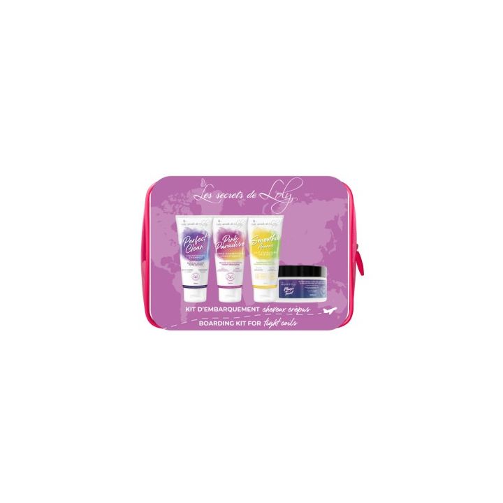 Trousse Les Indispensables cheveux crépus Les Secrets de Loly - trousse de 4 produits