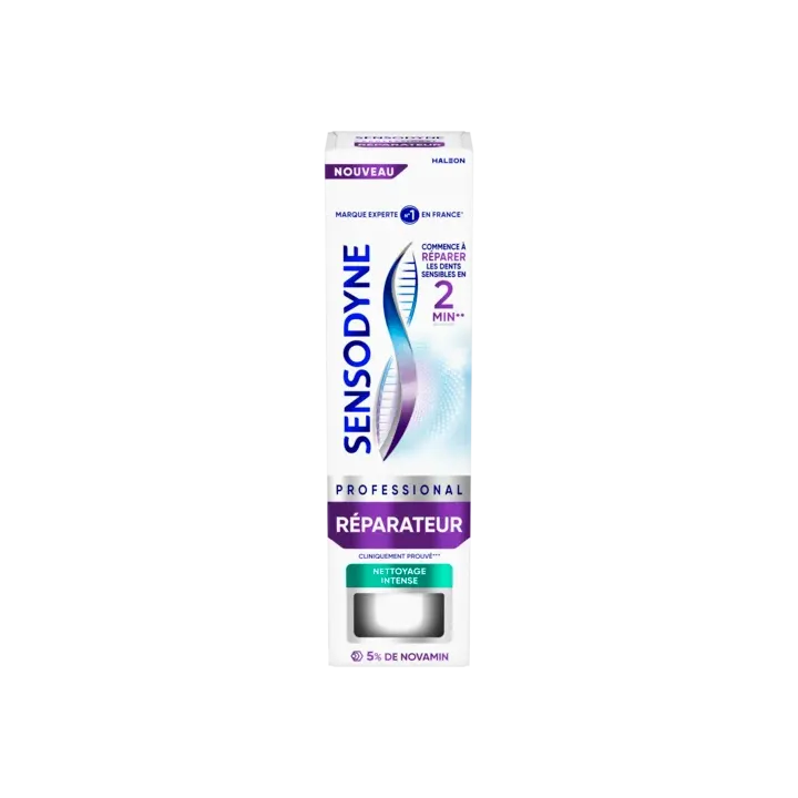 Dentifrice Professional réparateur nettoyage intense Sensodyne - tube de 75ml