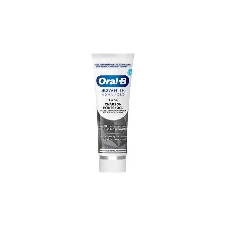 Dentifrice 3D White Advanced Luxe Charbon Oral-B
