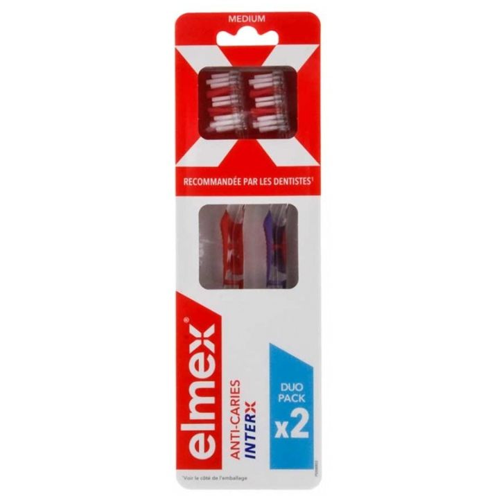 Brosse à dents anti-caries InterX medium Elmex
