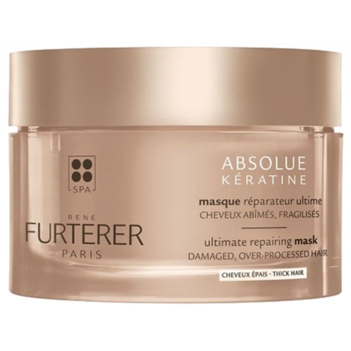 Absolue Kératine Cure Renaissance masque réparateur ultime cheveux épais René Furterer
