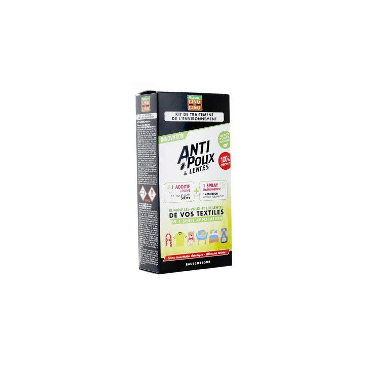 Anti-poux & Lentes Kit de traitement de l'environnement Cinq sur Cinq - 1 kit