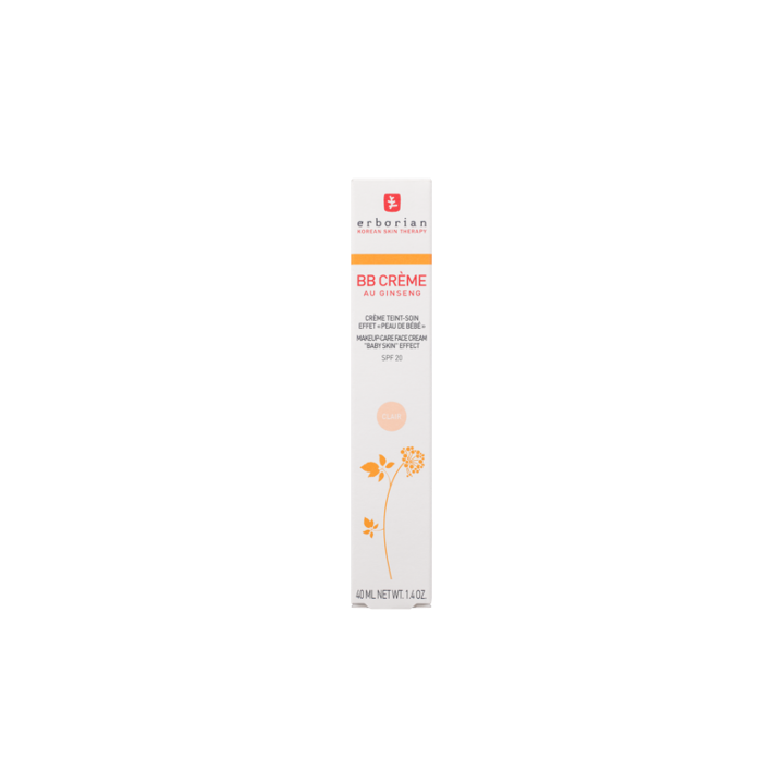 BB Crème au Ginseng teinte clair Erborian - tube de 40 ml