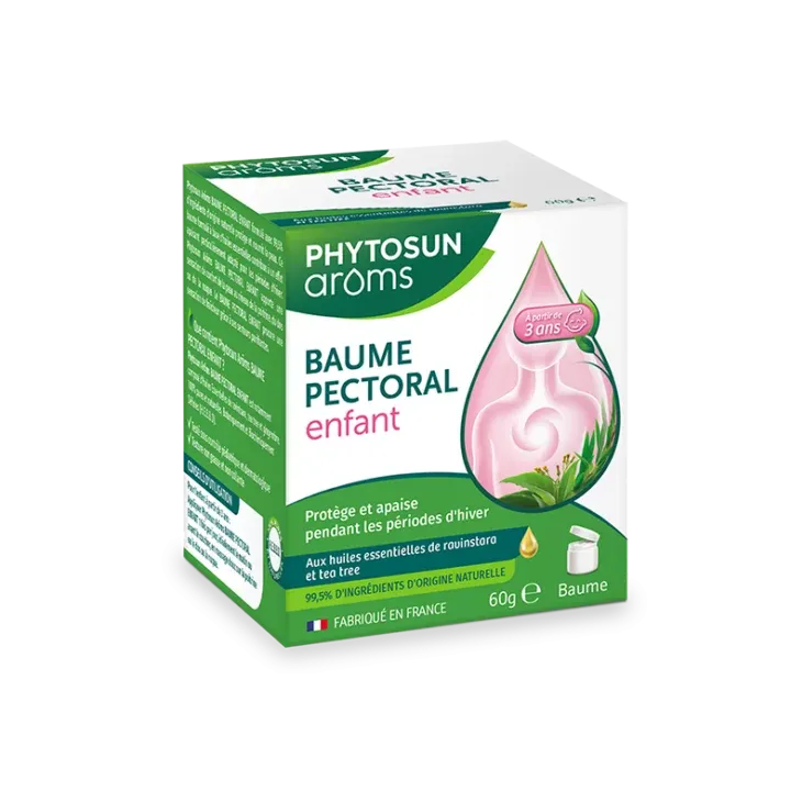 Baume pectoral enfant Phytosun Aroms - pot de 60g